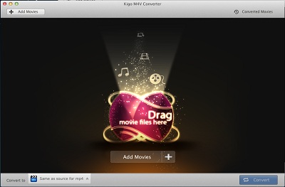 Screenshot vom Programm: Kigo M4V Converter for Mac