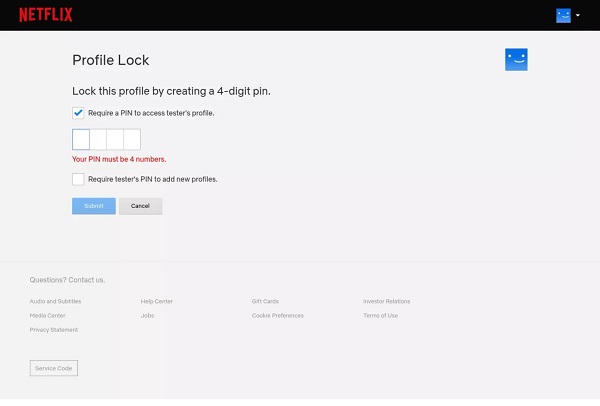 Add Pin Code to Control