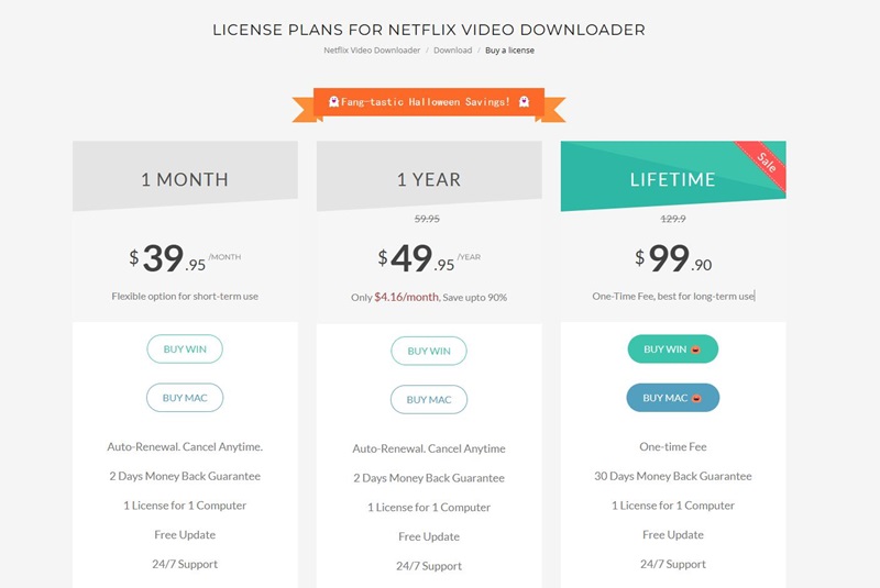 flixicam netflix video downloader plans and prices