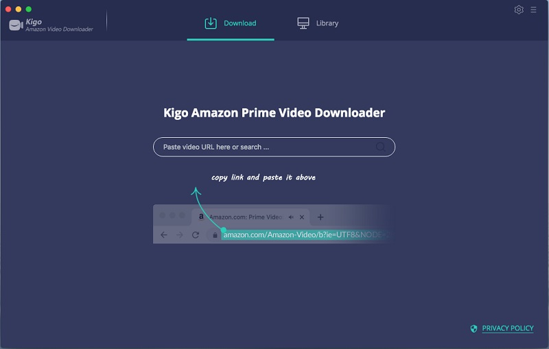Amazon Prime Video Downloader User Interface