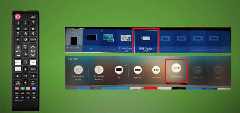 select usb on tv