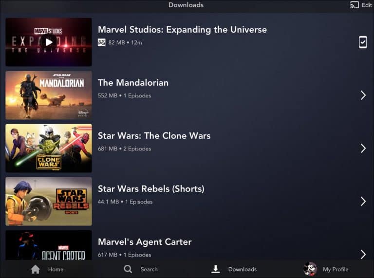 Add Disney+ videos