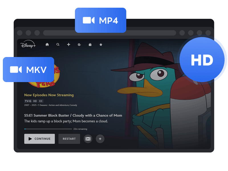 Download DisneyPlus Videos to MP4 / MKV