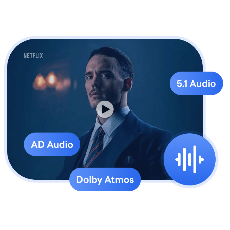 preserve multiple language of audio tracks, 5.1 audio, and SD audio