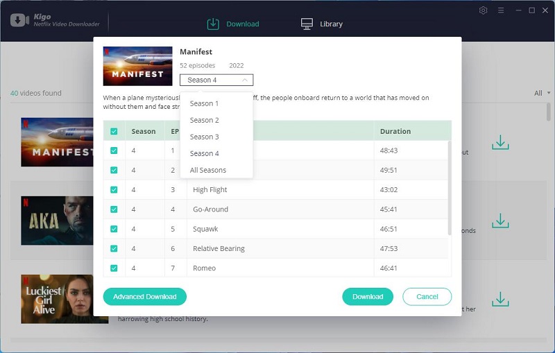 Choose Manifest Seasons