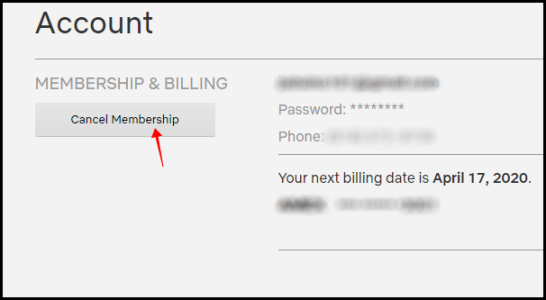 Netflix Cancel Account