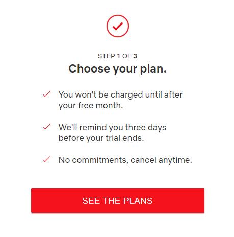 Choose Netflix Plan
