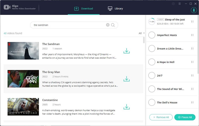 downloading the sandman full series