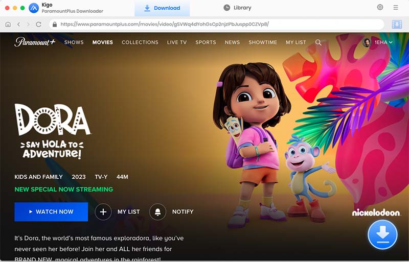 add paramount+ video